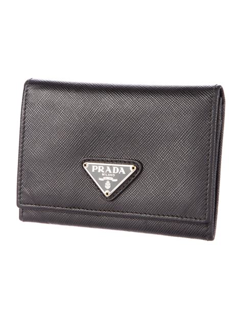 prada business card holder|prada wristlet credit card holder.